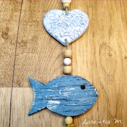 Suspensions Coeur en Bois