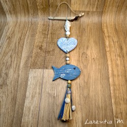 Suspensions Coeur en Bois