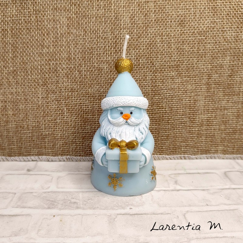 Christmas candle made of vegetable wax