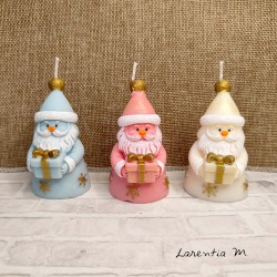 Christmas candle made of vegetable wax