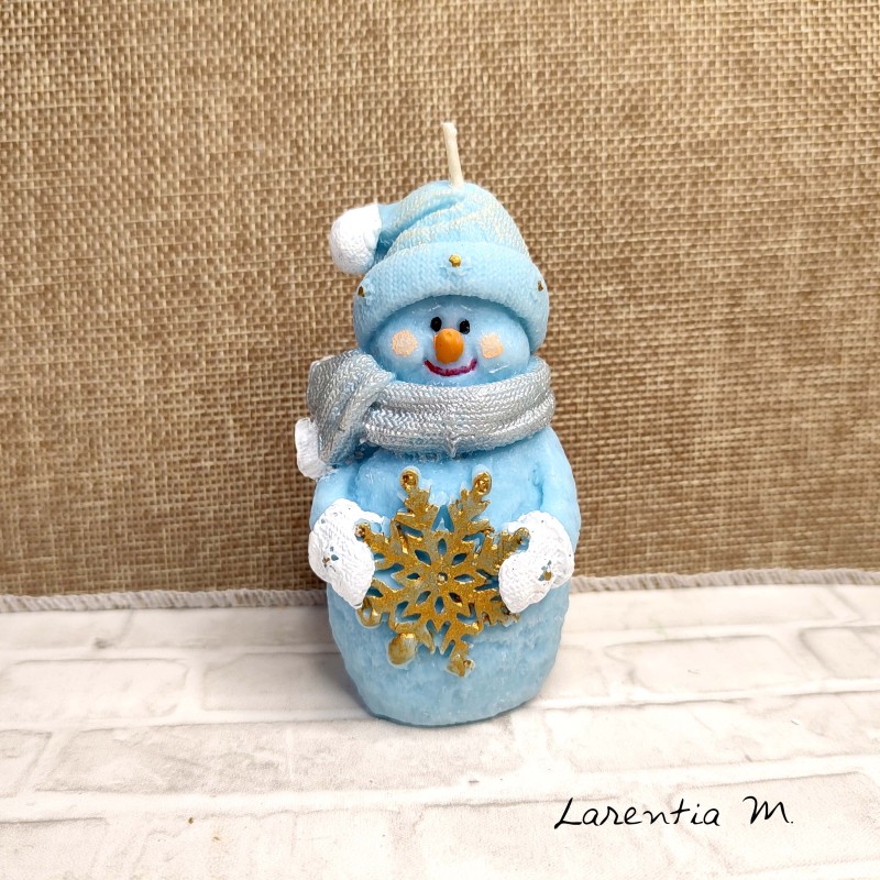 Christmas candle made of vegetable wax