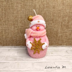 Bougie de Noël en cire végétale