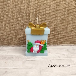 Bougie de Noël en cire végétale