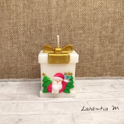 Bougie de Noël en cire végétale