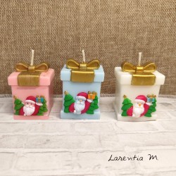 Bougie de Noël en cire végétale