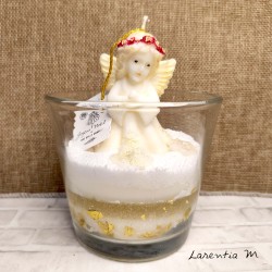 Christmas candle in a glass - Vegetable wax