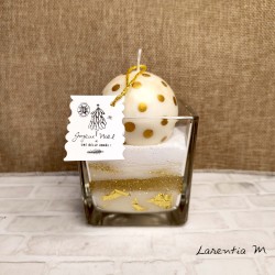 Christmas candle in a glass - Vegetable wax