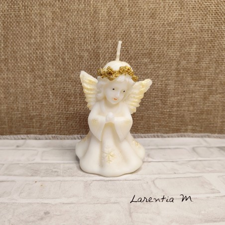 Angel candle made of vegetable wax