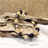 Bracelet Obsidienne et Citrine