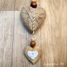 Suspensions Coeur en Bois