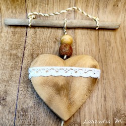 Suspensions Coeur en Bois