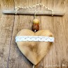 Suspensions Coeur en Bois