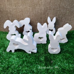 Small ceramic Easter bunnies