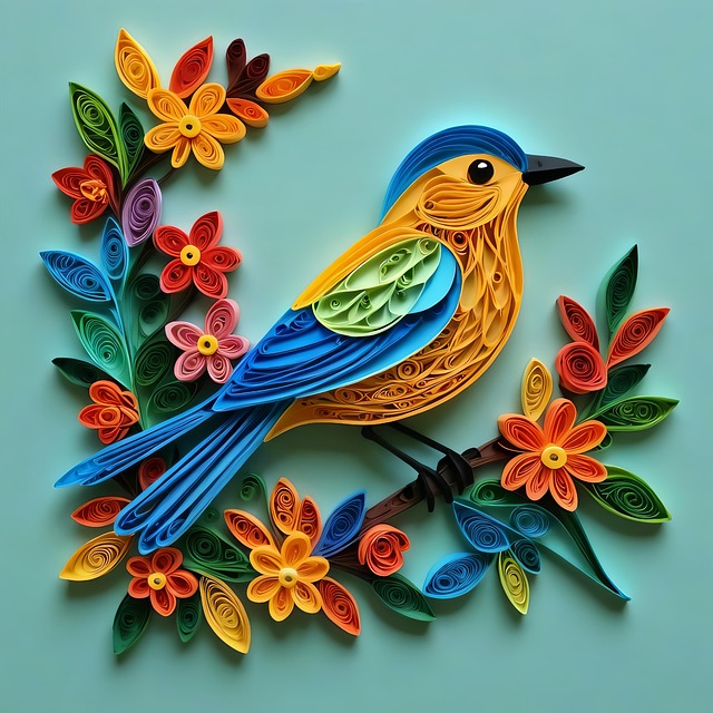 oiseau quilling